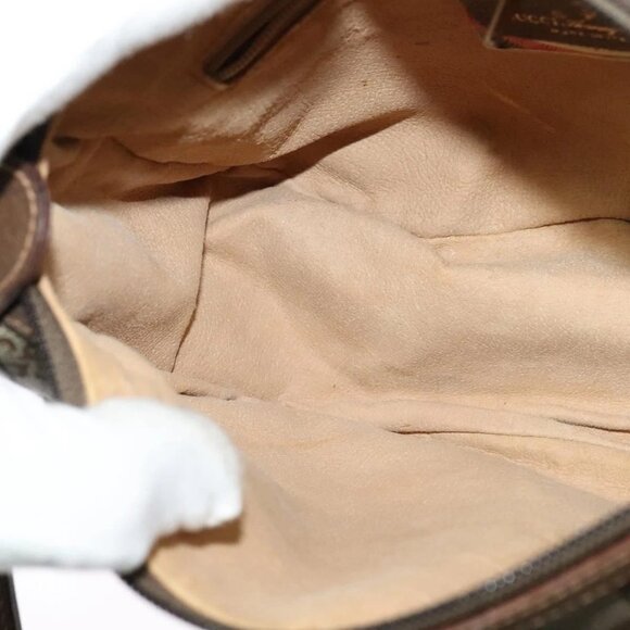 GUCCI GG Supreme Web Sherry Line Bag PVC Brown Gold 89 02 032 Auth 126025 - Picture 13 of 16